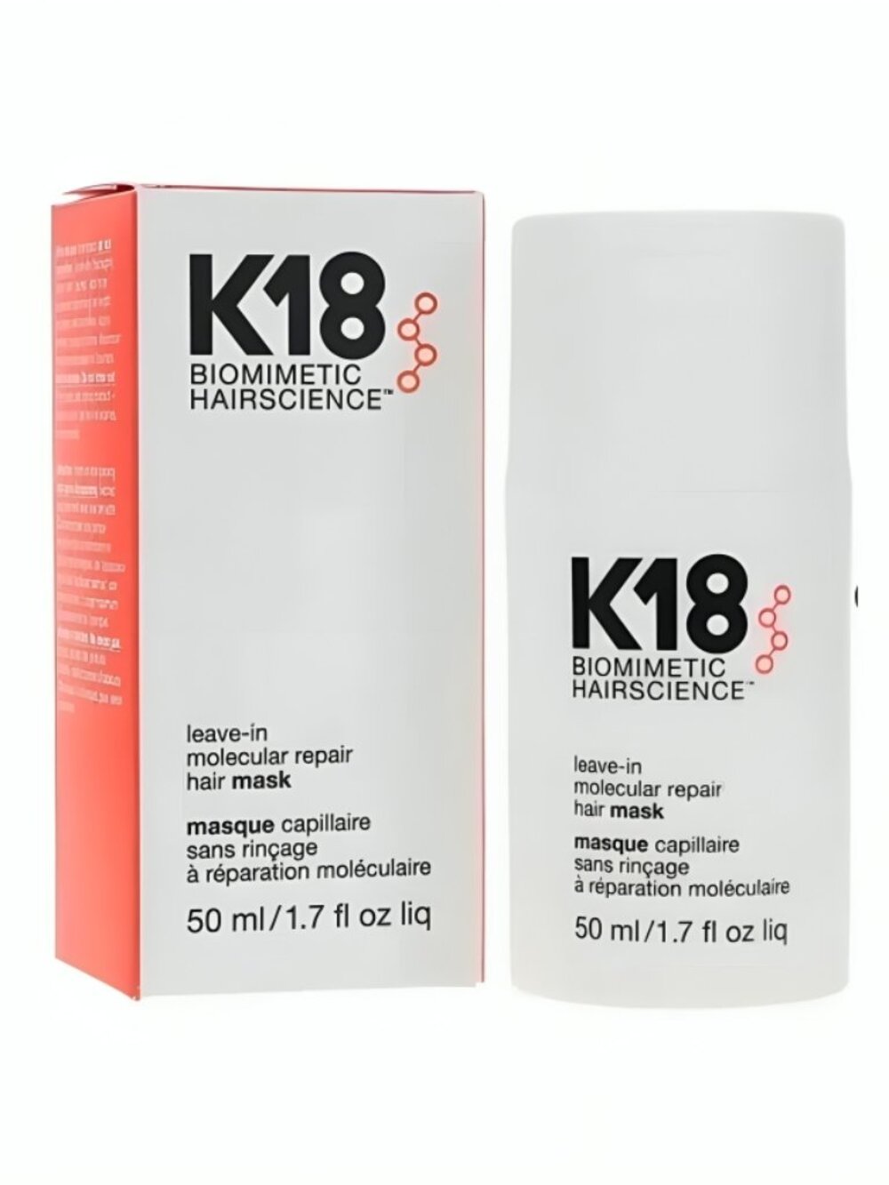 K18 Biomimetic Hairscience Leave-In Hair Mask 50ml Full Size New
